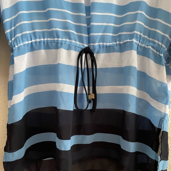 MICHAEL Michael Kors Women’s Striped Small Drawstring Tunic - Picture 3 of 12